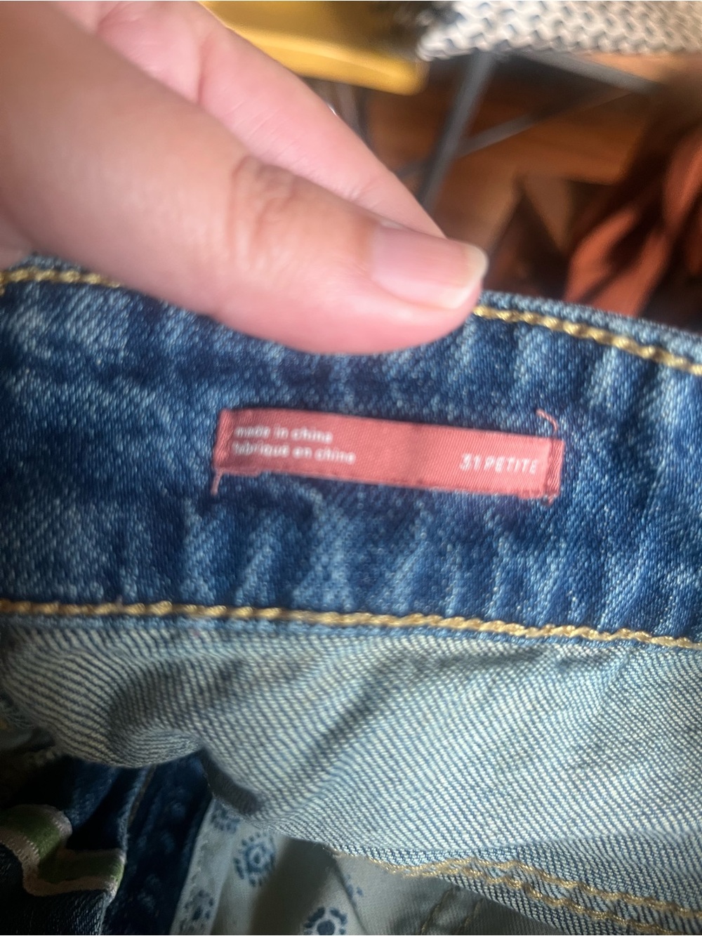 Anthropologie Pilcro The Borrowed Patchwork Bandana Boyfriend Jeans Size 31P - Picture 5 of 7